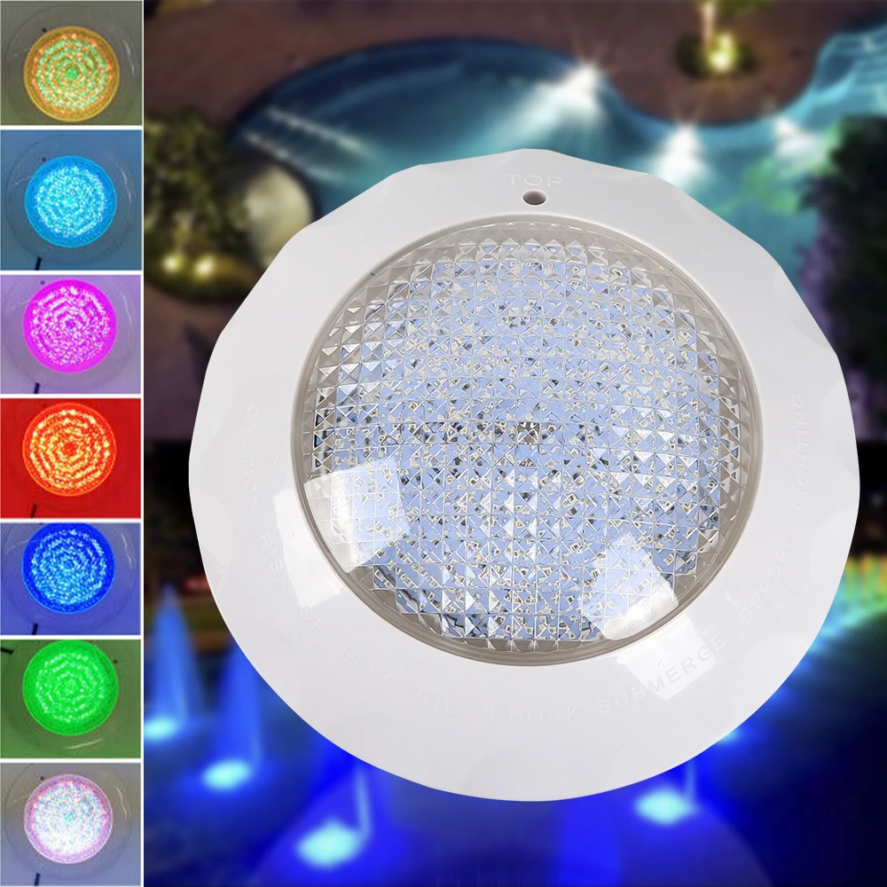 12v-45w-swimming-pool-rgb-led-light-spa-underwater-lamp-remote-controller-ip68-pc-abs-for-swimming-pools-plastic-film-pools