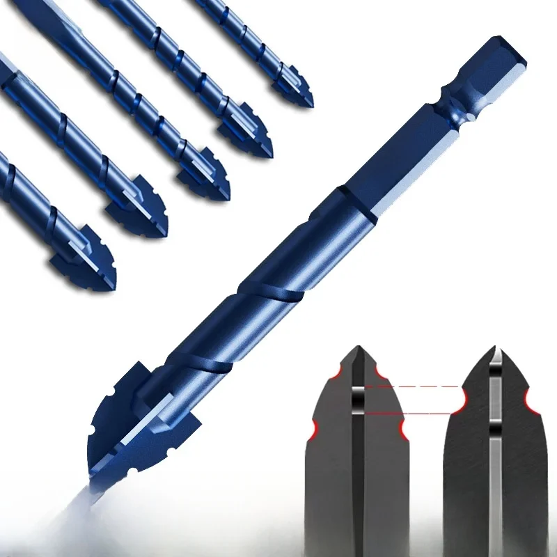 Superhard Serration Ceramic Tile Punching Dry Drilling Bit Glass Marble Electric High Speed Punch Akcesoria Części do elektronarzędzi — zdjęcie 2