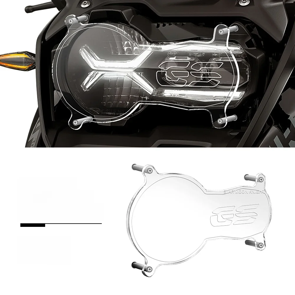 Motocyklowy akrylowy ochraniacz reflektora Osłona ochronna do BMW R1200GS R1250GS R 1250 GS LC Adventure 2013 - 2023 — 2