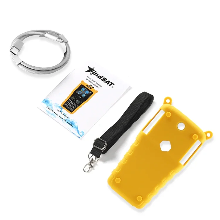 Buscador de Satélites Digital HD VF-6800P, Compatible con DVB-T2/DVB S2/DVB C, Medidor de Señal Satelital, Receptor de TV, Sintonizador DVB T2