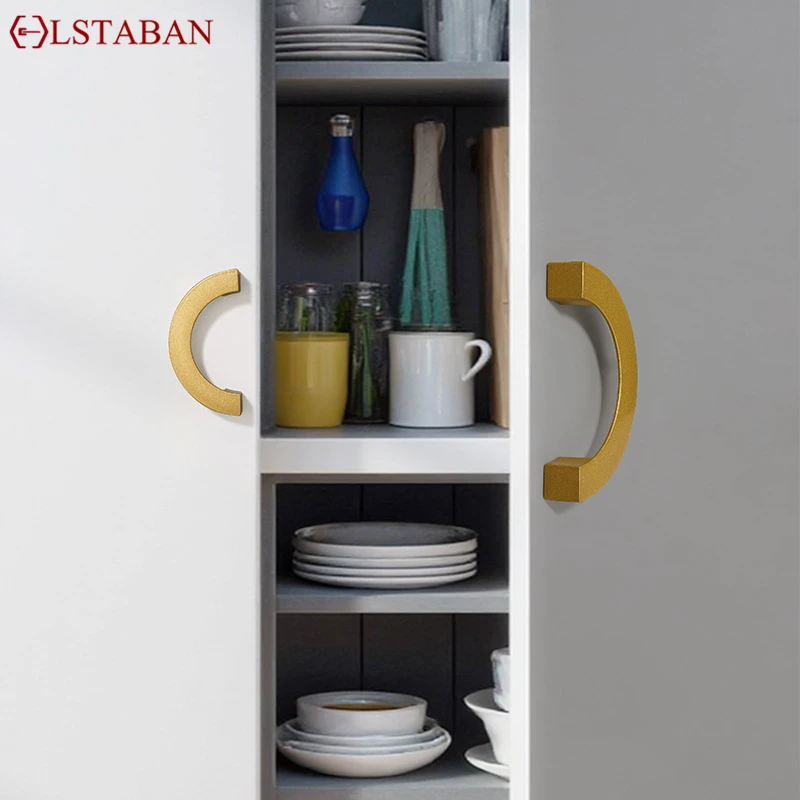 북유럽 알루미늄 합금 캐비닛 손잡이 반원형 주방 캐비닛 손잡이 가구 옷장 원형 손잡이 하드웨어 슬라이드 당김 손잡이