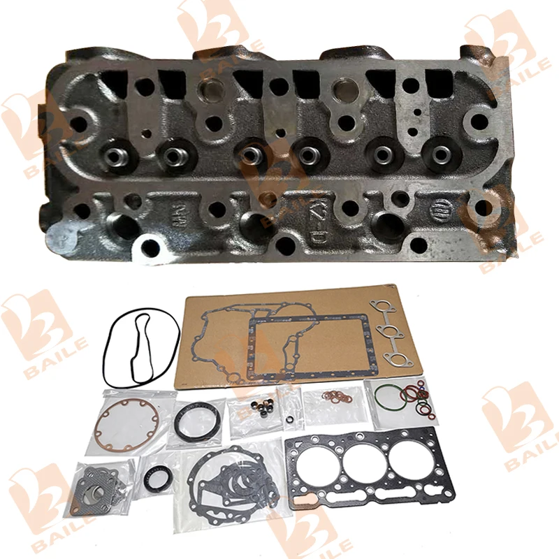 

D1105 Cylinder Head Without Valve +Full Gasket Kit Set For Kubota Bobcat 16030-03044 Engine