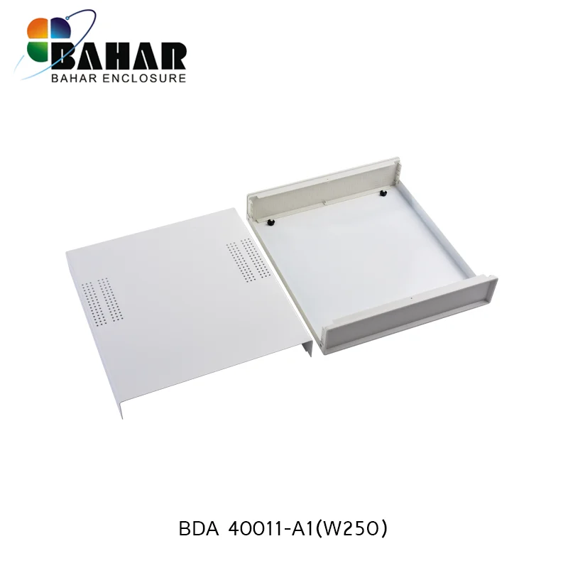 

BDA 40011-W250 Black and White Bahar Enclosure Desk Top Iron Case Iot Housing Instrument Shell Distribution Box