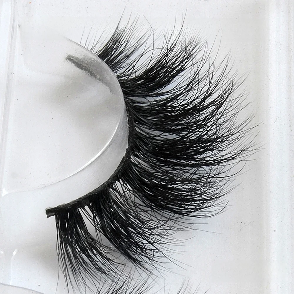 Livraison directe 15-18mm 3D réutilisable dramatique vaporeux vison faux cils bande de maquillage faux cils avec boîtes d'emballage de cils gratuites