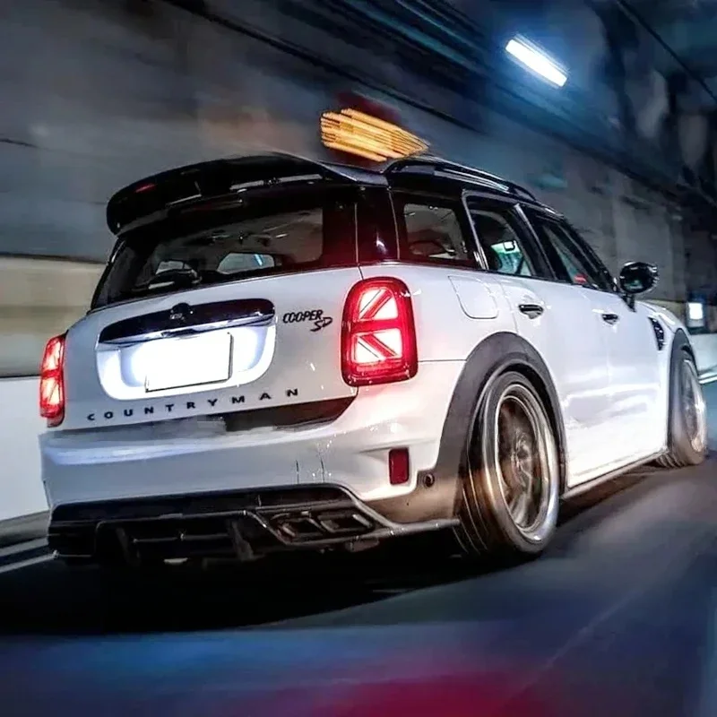 Voor MINI COUNTRYMAN F60 2017-2023 Koolstofvezel/Glanzend Zwart Dakspoiler Achterruit Wing Body Kit Racing accessoires Trim - afbeelding 2