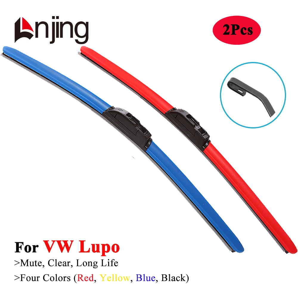 

LNJING Colorful Wiper Blade For VW Volkswagen Lupo 6X 6E 3L GTI Hatchback 1998 1999 2000 2001 2002 2003 2004 2005 2006 2008 2009