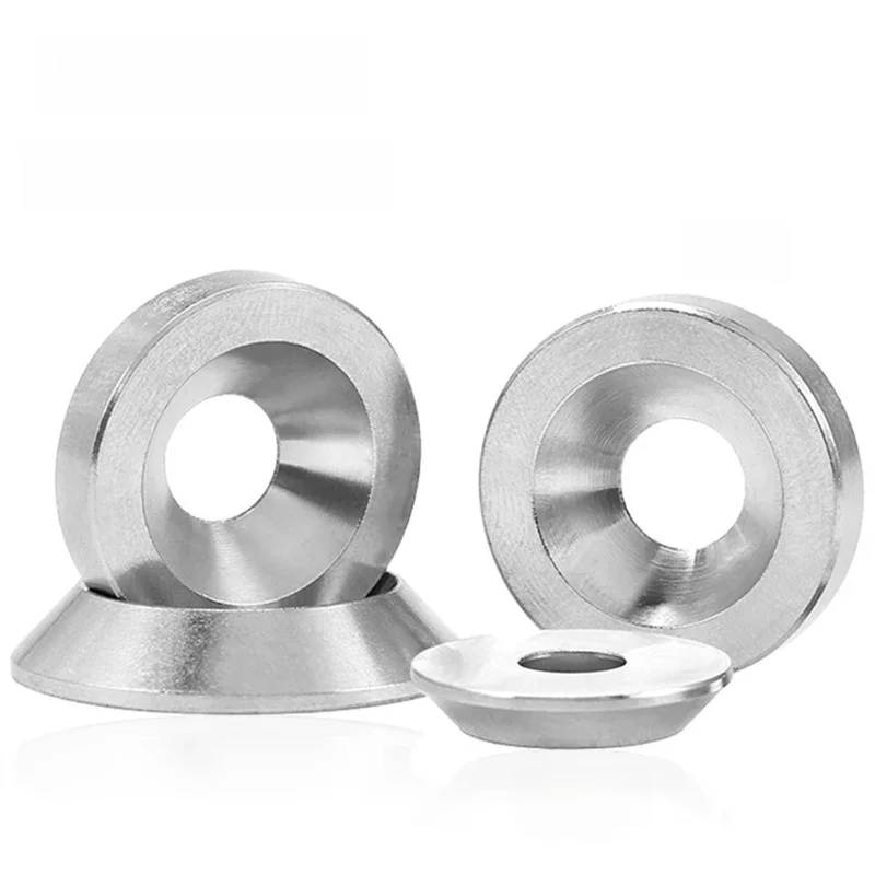 Rondelles Coniques Plates en Acier Inoxydable, M3 Figuré M5 M6 M8 M10 304, Seau Solide Coulé, Concaves et Convexes