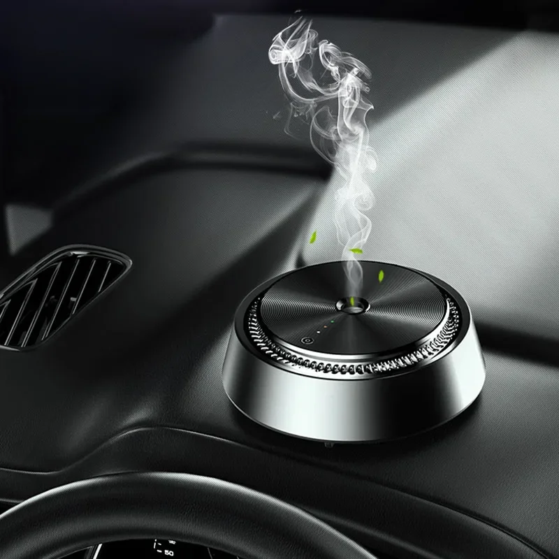 Electric Car Air Diffuser Aroma Auto Air Freshener Car Air Vent Mist Wood Grain Oil Aromatherapy Perfume Fragrance