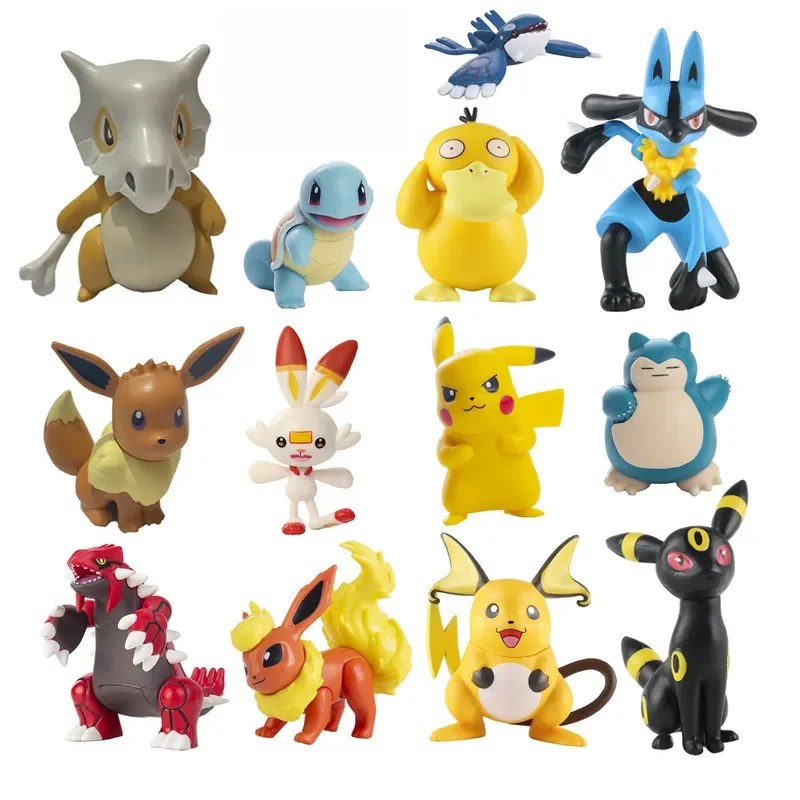 Nouveau film de dessins animés Pokemon, Pikachu Gengar Mewtwo Gurado, monstre de poche, modèle d'action, jouet, cadeaux de noël