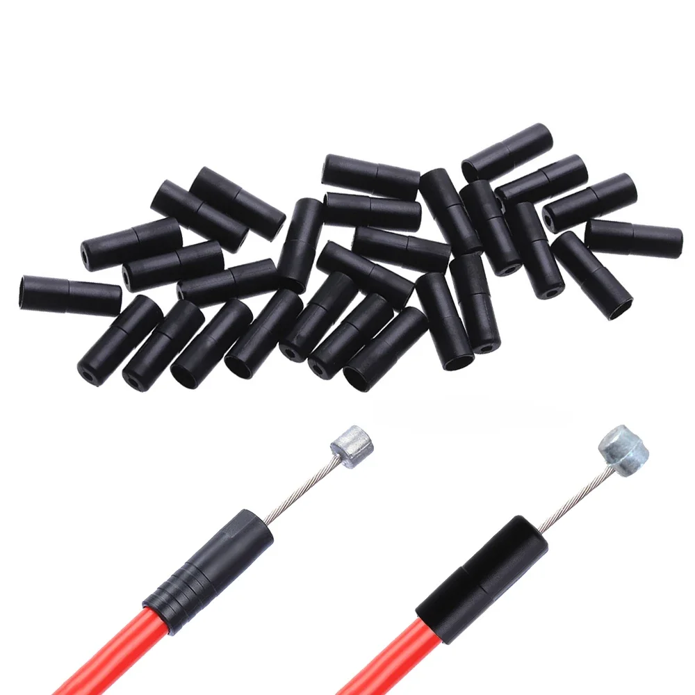 AliExpress 50/100pcs 4mm 5mm Road Mountain Bike Brake Shift Derailleur Cable End Crimps Bicycle Wire Cable End