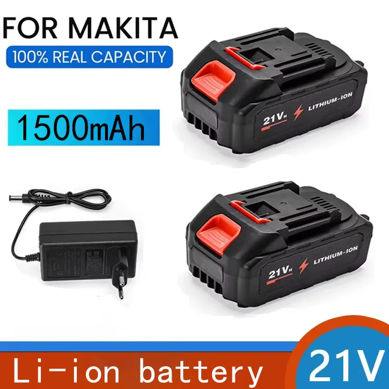 Batterie lithium rechargeable 21V pour outil électrique sans fil Makita 21V, batterie de rechange universelle compatible haute capacité