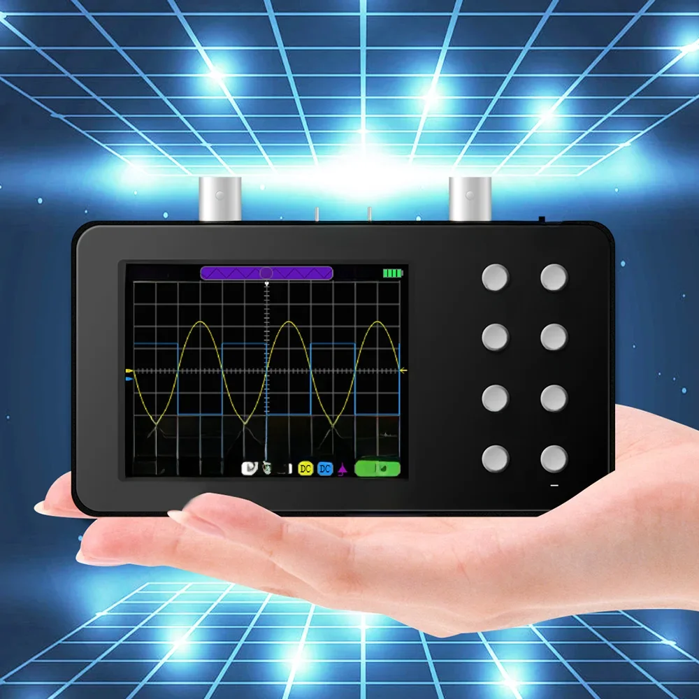 SCO2 dwukanałowy cyfrowy oscyloskop AUTO PWM 50M 10Mhz częstotliwość próbkowania 2.5KSa/S analogowa szerokość pasma dla elektronicznych narzędzi do naprawy — zdjęcie 2