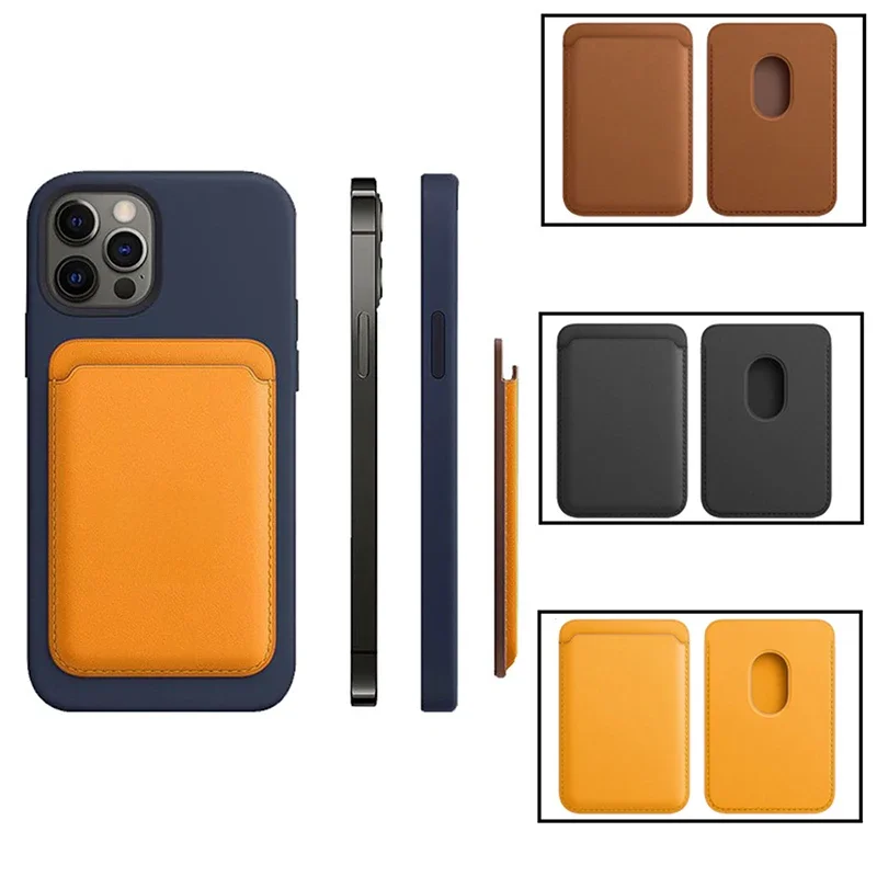 Ulepszony Magnetyczny Portfel z Nadrukiem Logo na Zamówienie do MagSafe iPhone 11 13 14 12, Etui z Uchwytem na Karty, Własny Projekt, Personalizowana Obudowa — zdjęcie produktu 7