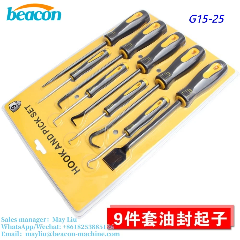 9-Piece Oil Seal Disassembly Screwdriver Set G15-25 O-Ring Disassembly And Installation Hook Special Tool For Car Gaskets Puller