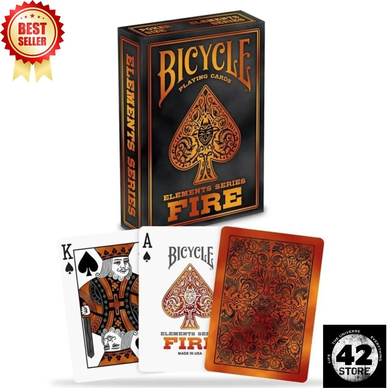 Elements Fire Playing Card Collectible Deck of Cards Bicycle