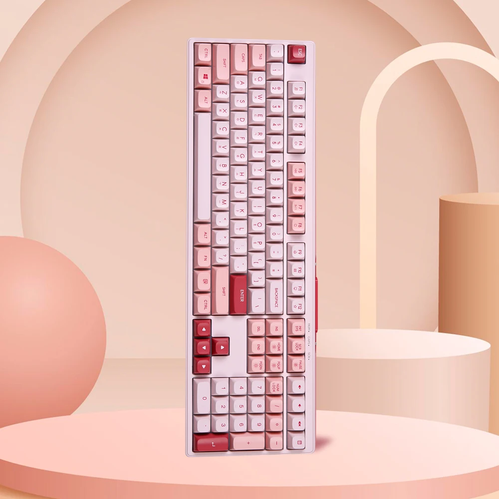 Monstar Gats-Charbet الفراولة تغلب 5G ، لوحة مفاتيح خالية من الضوضاء ، لوحة مفاتيح مكتبية ، X108 #1