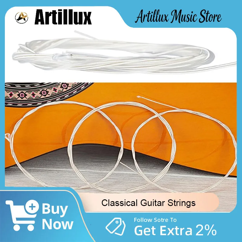 

6Pcs/Set Classical Guitar Strings High-Quality Nylon Professional Music Instrument Strings for Classical Guitar Accessories