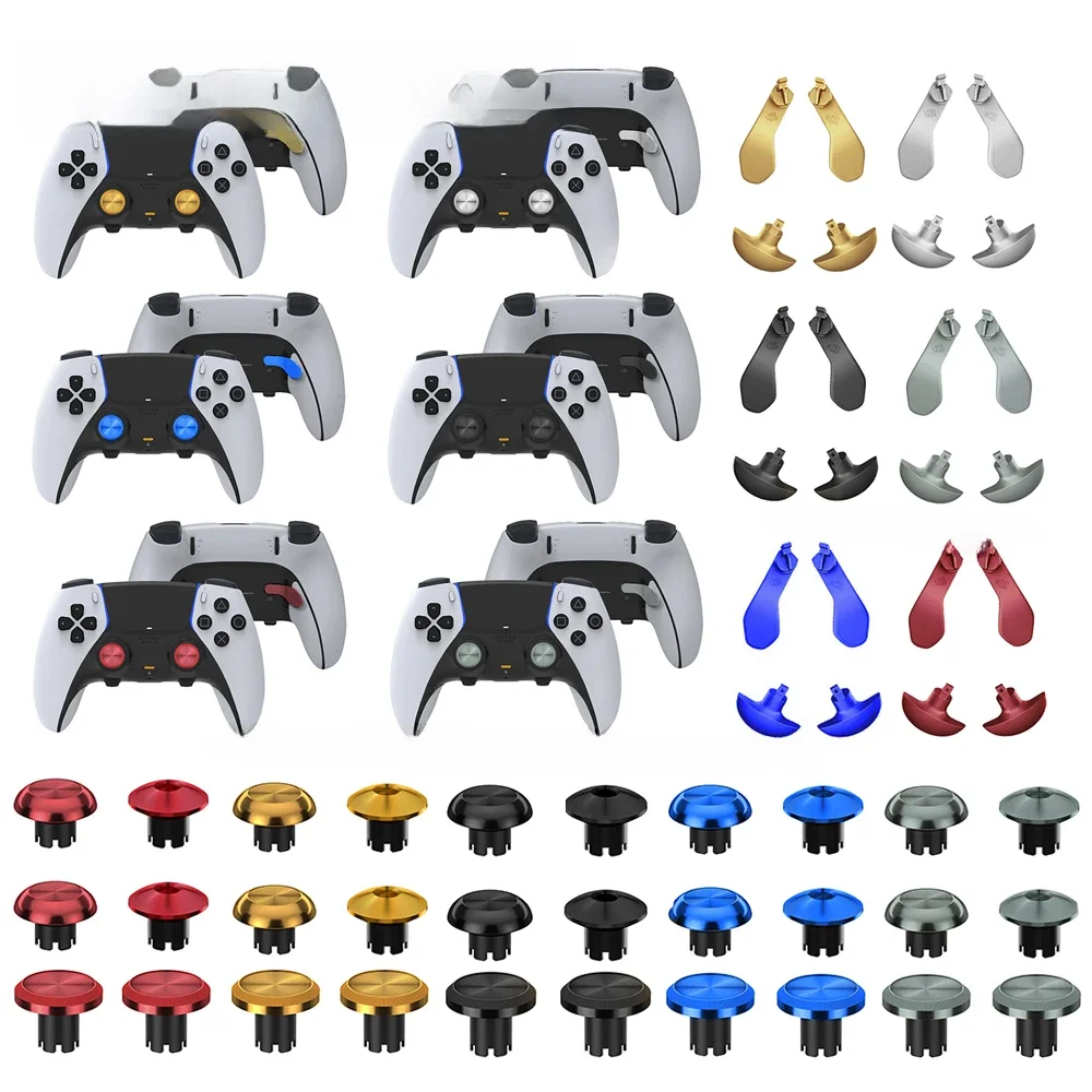 Manettes en métal pour contrôleur PS5 Edge, Joystick analogique, 4 palettes arrière, boutons de déclenchement, accessoires de remplacement, 2024