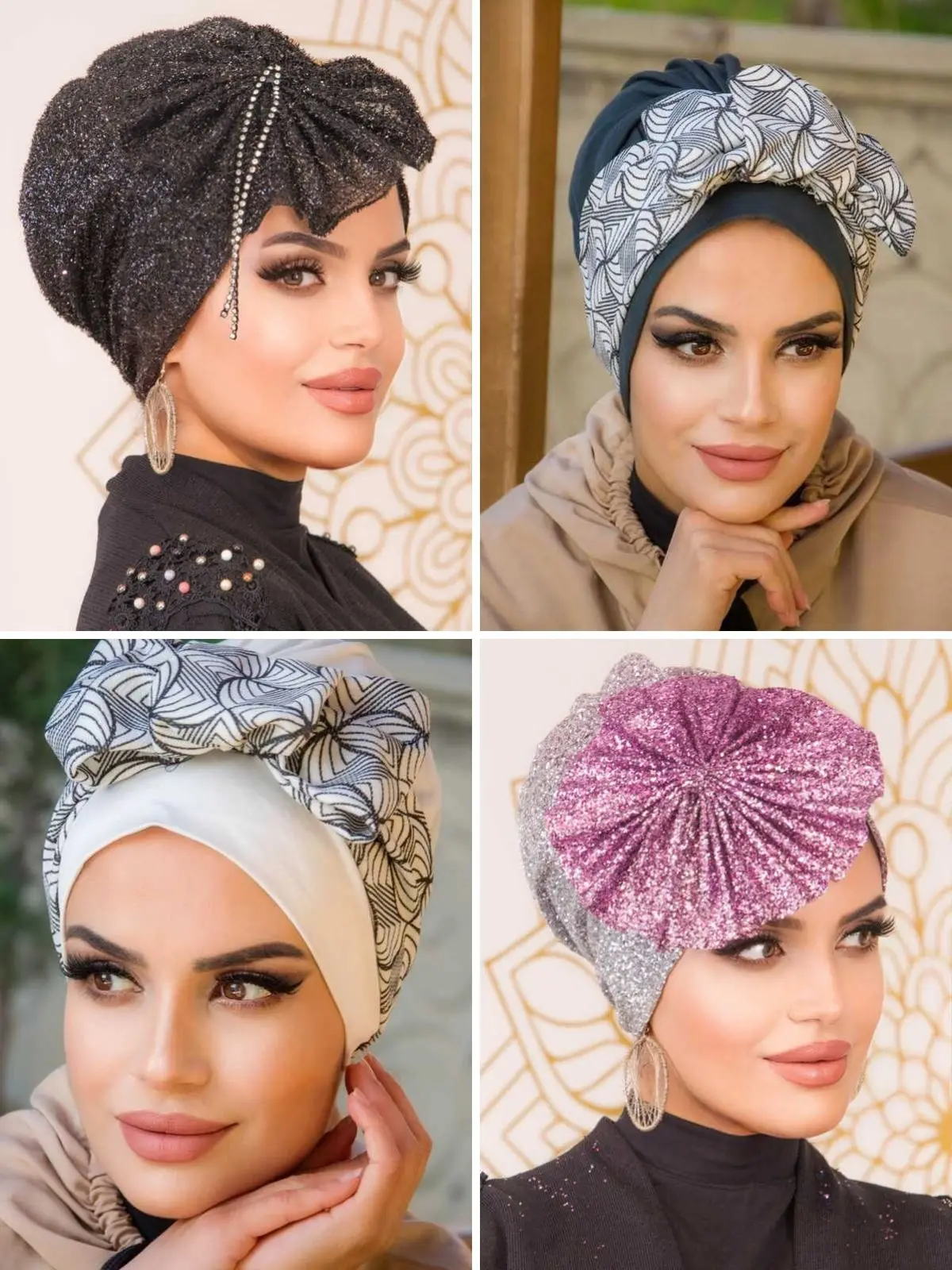 Hijab Bonnet with Bow Accessory, Buy 3 Pay 2, Muslim Fashion Casual Bonnet Indispensable for Modern and Stylish Women