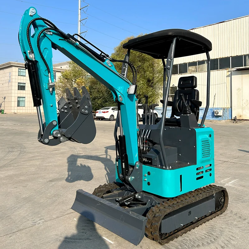 Customized Multifunctional Small Mini Excavator Farm Garden Digger 1ton 1.7ton Small Digger Bagger Mini Excavator for Sale