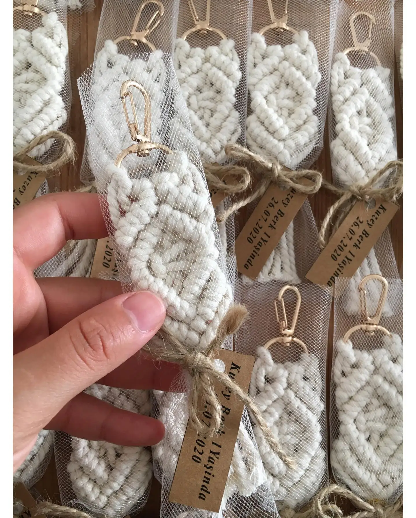 Macrame Keychain 25 PCS tassel handmade persnalization wedding party engagement henna bachelorette baby shower circumcision gift