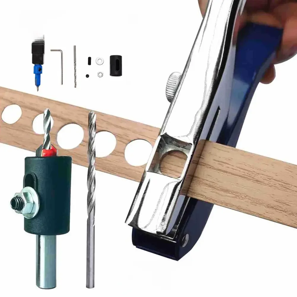 Pince de poinçonnage manuelle pour bandes de chants, 8MM 10MM, ouvre-poignée en métal, pince de masquage pour trous d'ongles