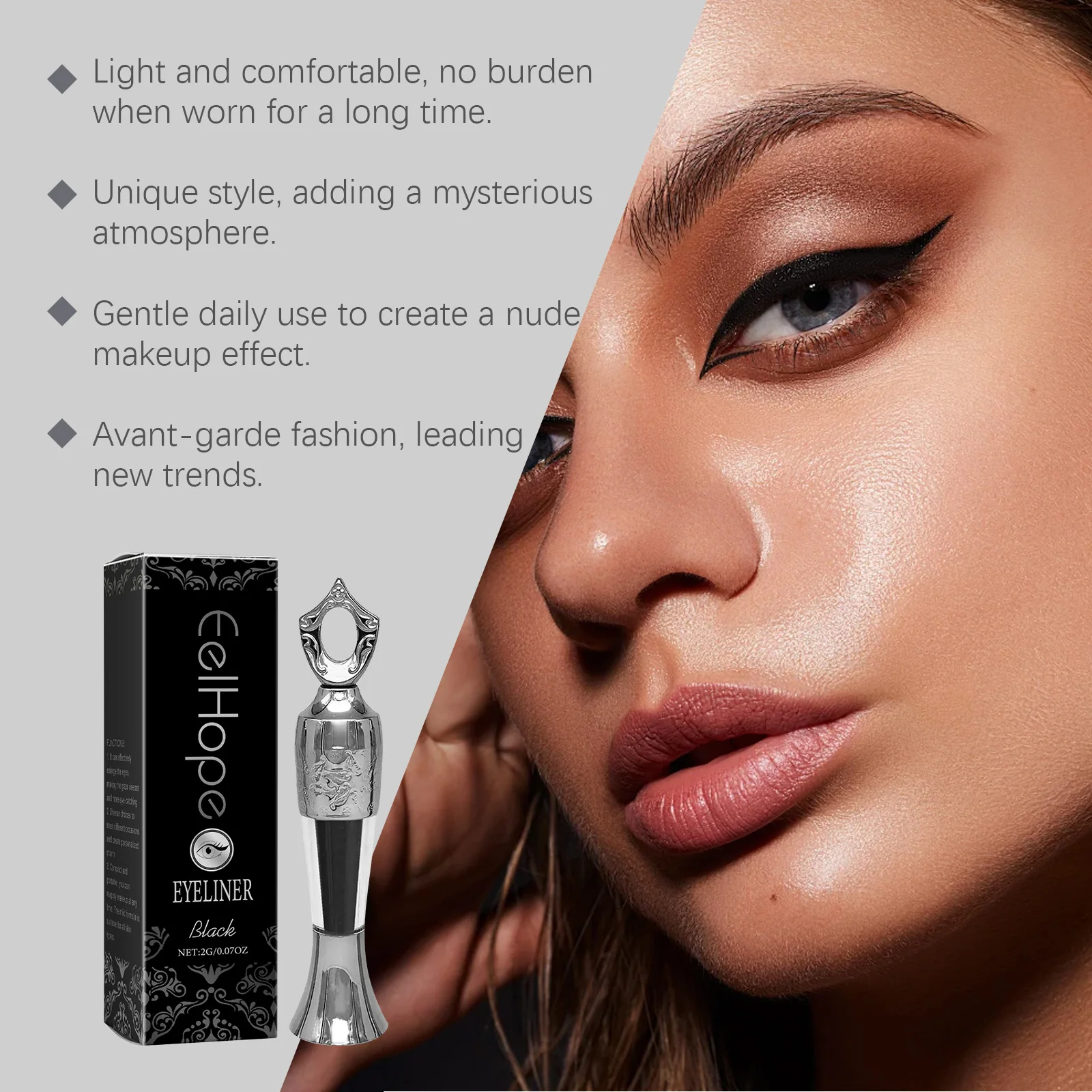 EELHOPE Mehrfarbiger Eyeliner, sanftes Augen-Make-up, nicht reizend, langlebiger Eyeliner, wasserdicht, mild, tragbar, Make-up-Eyeliner