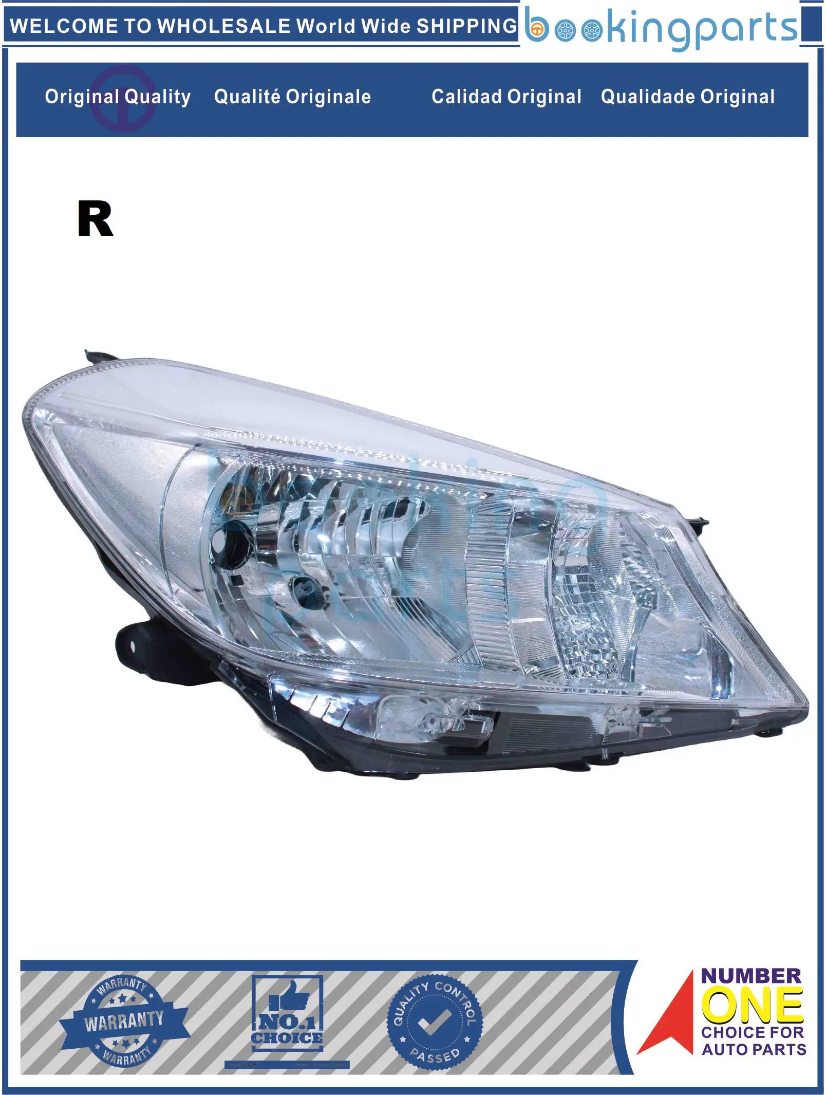 HEA52750(R),81130-52D70,8113052D70,R 81130-52D70, Headlamp For TOYOTA YARIS/VITZ 11-13 (2D LATIN AMERICAN,MIDDLE EAST TYPE)