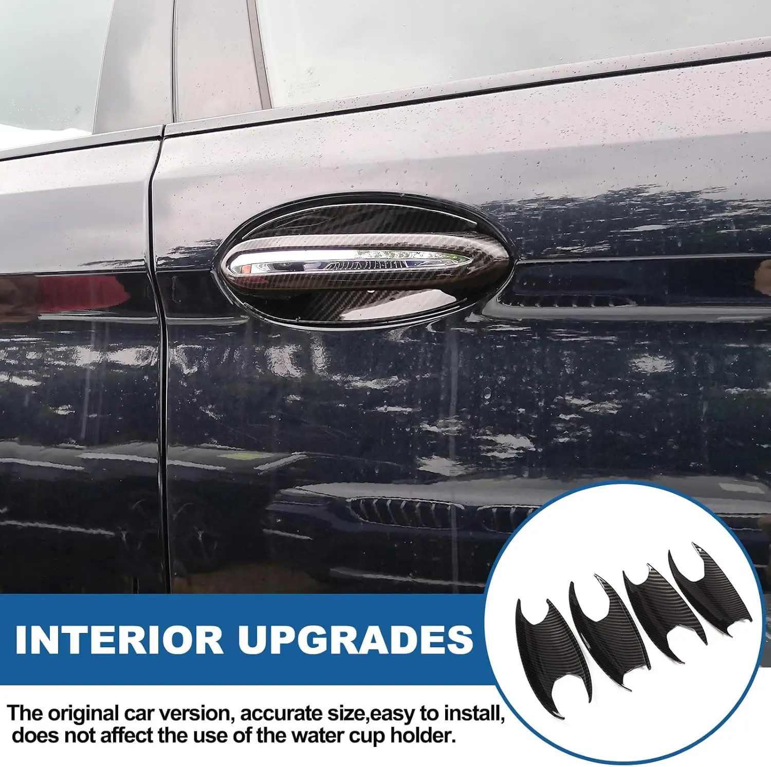 

For BMW 3 5 Series G20 G80 G28 ix3 G30 F90 G32 G01 G08 G02 G08 G05 G06 G07 F30 F80 F34 Car Door Handle Bowl Trim Cover Exterior