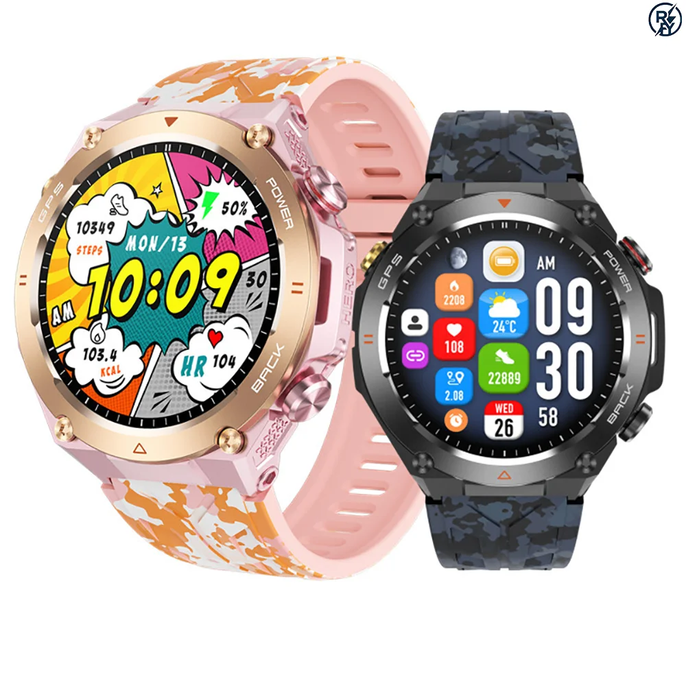 

10 PCs KC82 smart watch outdoor GPS sports watch altitude air pressure compass healthy sleep waterproof watch