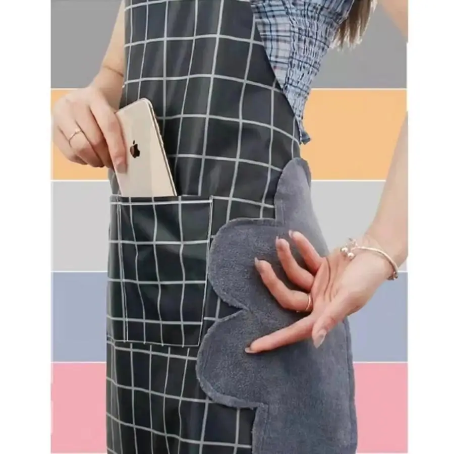 Manual Cleaning Oleo Proof Waterproof And Thicken Kitchen Apron