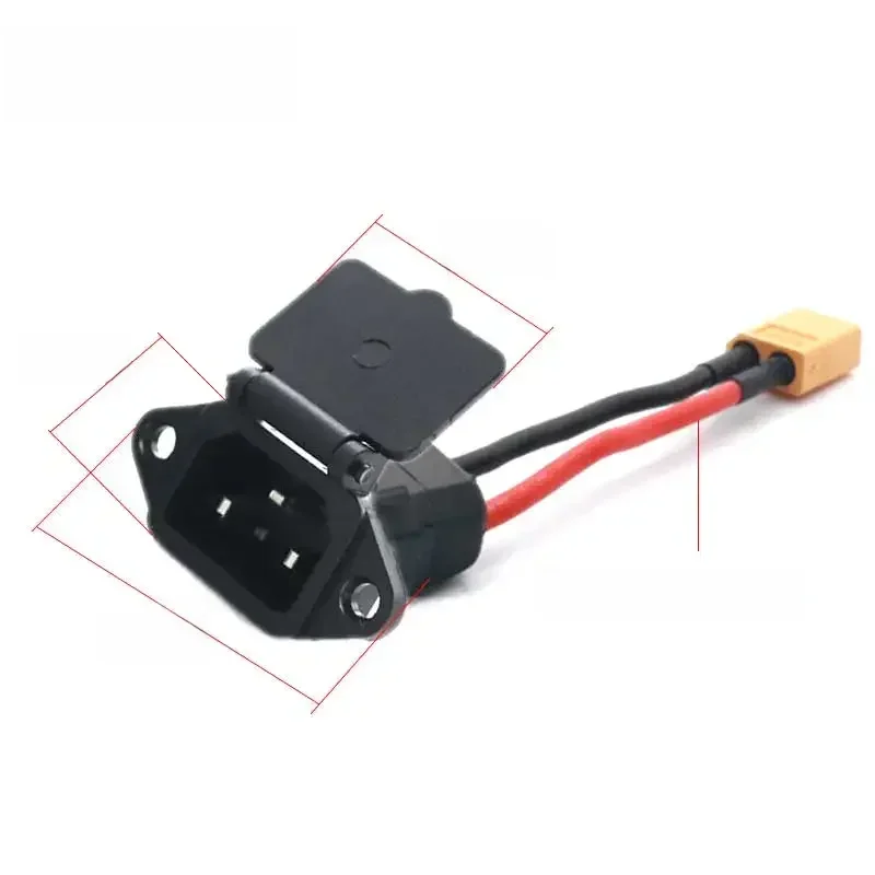 AliExpress DIVEDEER Electric Vehicle AC Power Plug Socket E-bike Pin Elbow Charging Cable AC-04B Male and Female Lithium Battery Connector Adapter