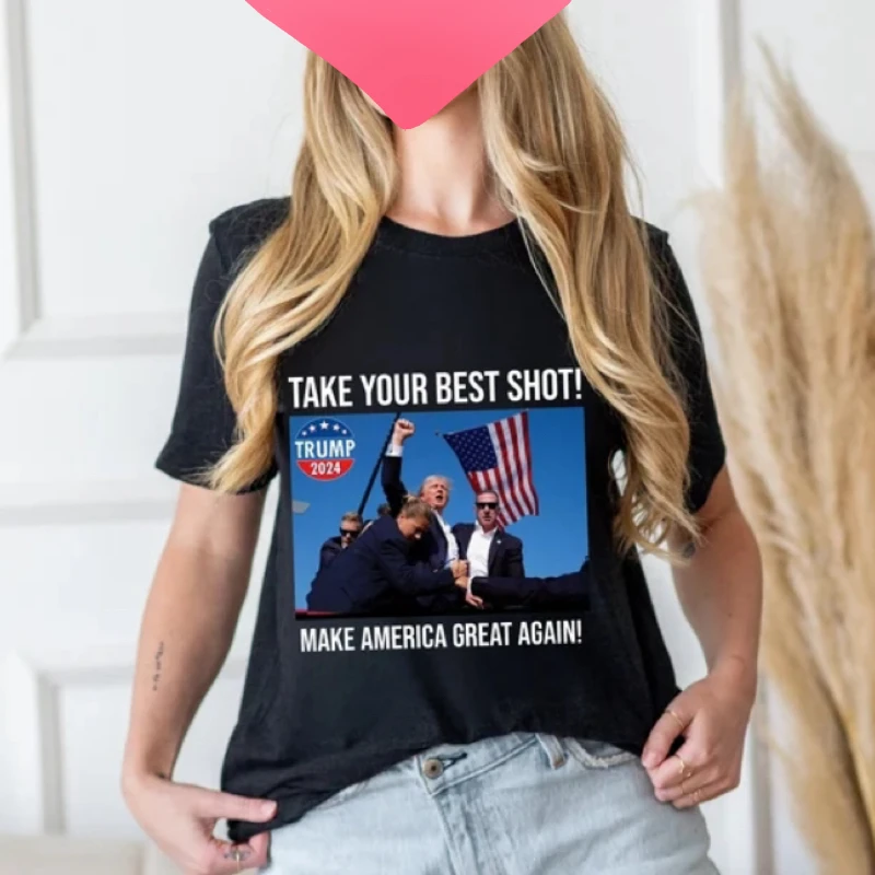 make your best shot Donald Trump girl 2024 T-shirt Make America Great AgainTrump Shot shirt MAGA Shirt, Republican T-shirt