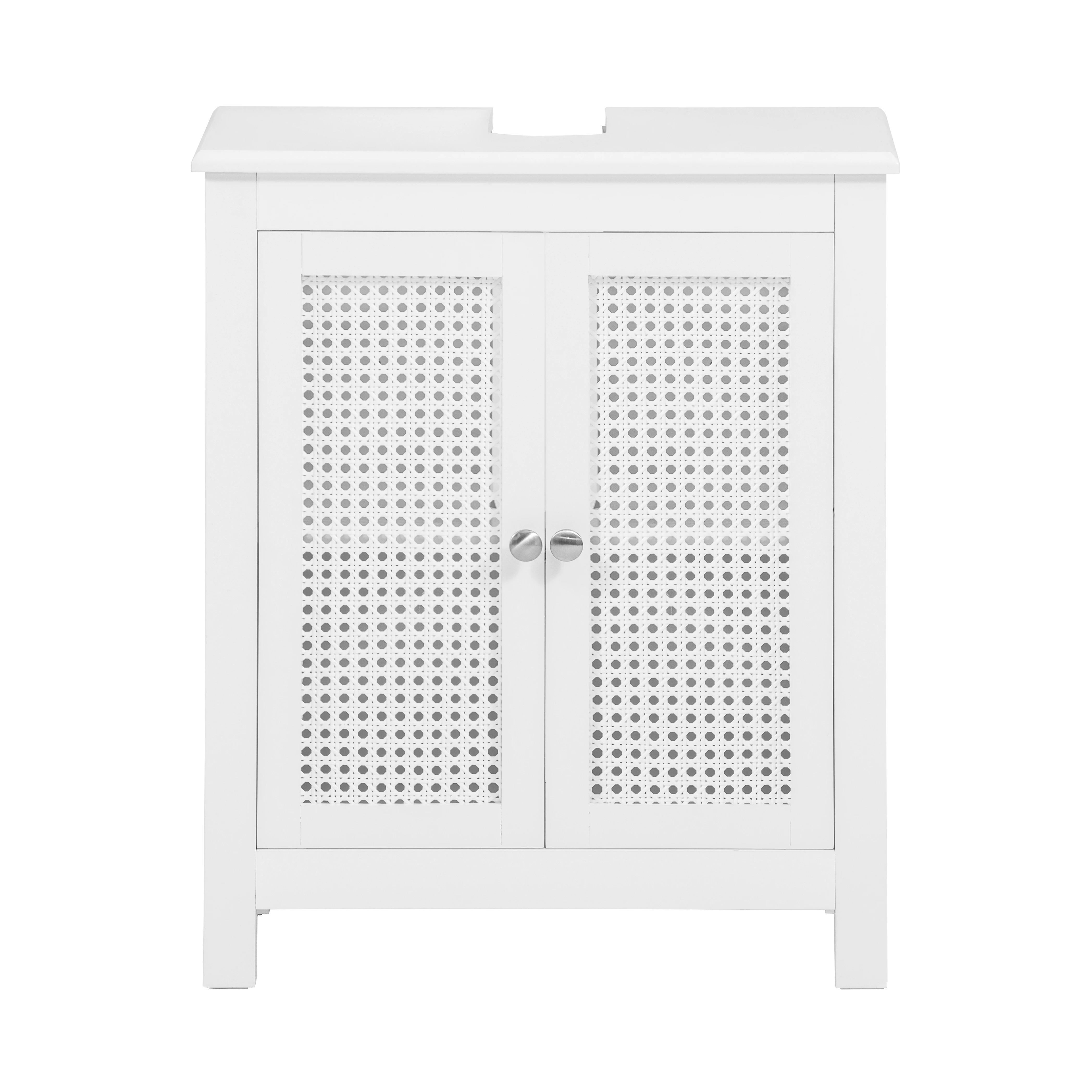 SoBuy BZR35-W lavabo bajo armario con puertas de rejilla armario de baño Vanity bajo armario muebles de baño Blanco BHT aprox. : 50x60x33cm - Aliexpress