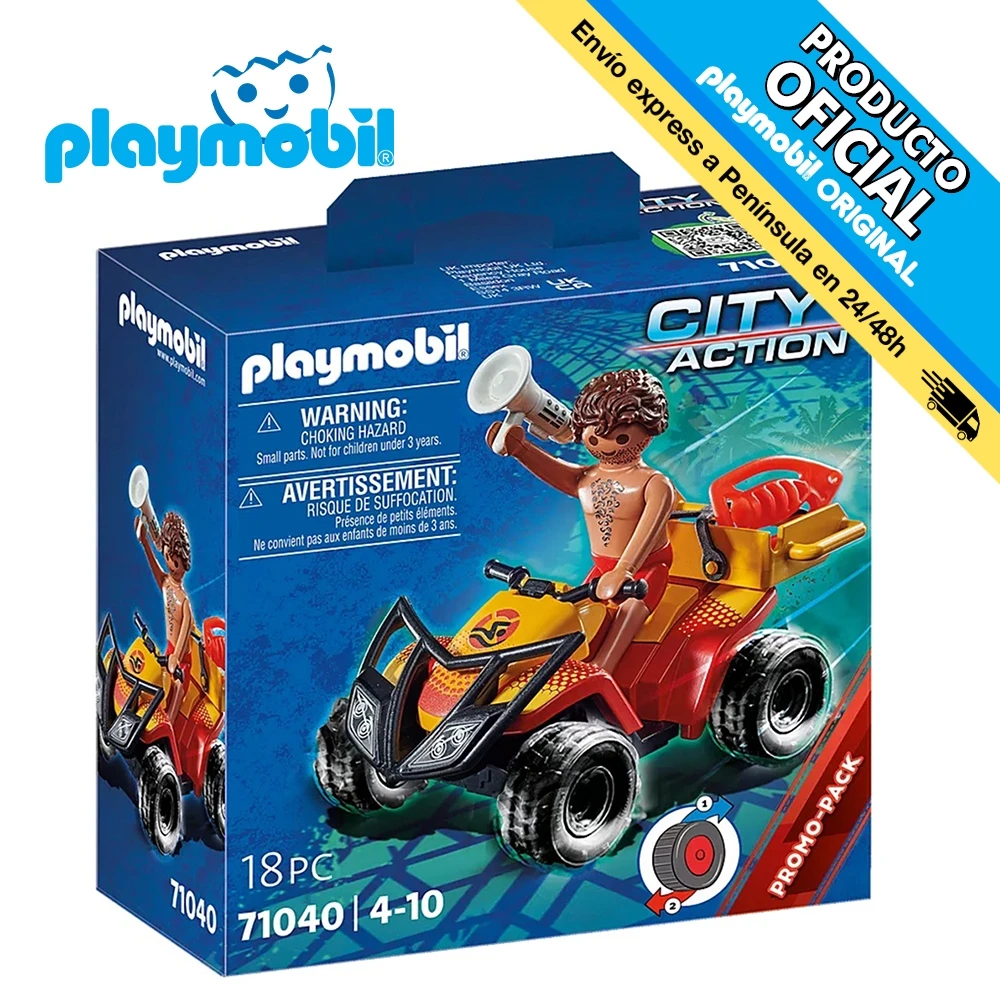 Playmobil Quad rescue on the beach, 71040, original, toys, boys, girls, gifts, collector, figures, dolls, shop, with box, new, man, woman, official license, clicks, famobil