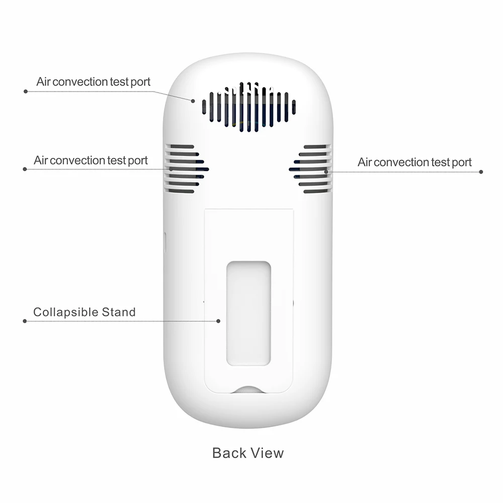 NOYAFA-Détecteur de qualité de l'air multifonctionnel portable, moniteur HCHO Co2 Tvoc, écran LCD, testeur de température domestique, JMS 12C, 5 en 1