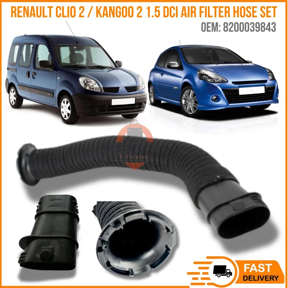 Renault Clio 2 / Kangoo 2 1.5 Dci Air Filter Hose Kit (59CM) Plastic Air Filter Pipe Assembly OEM 8200039843 Fast Shipping