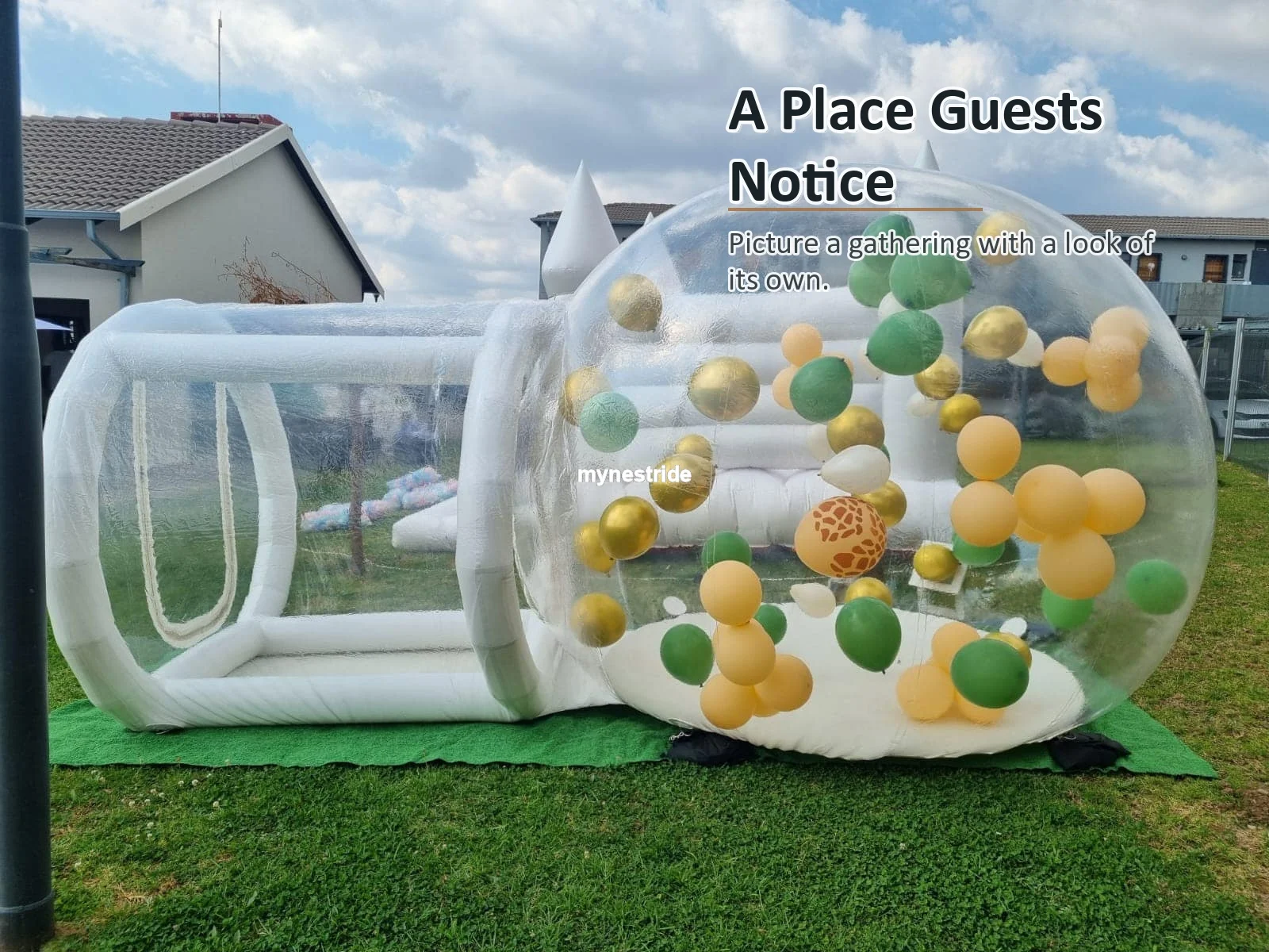 Gpp2727 Domo Inflable Transparente | Tienda de Campaña - Dale a tu boda un detalle que vale la pena admirar - Forma Redondeada y Elegante: Sueña con ella