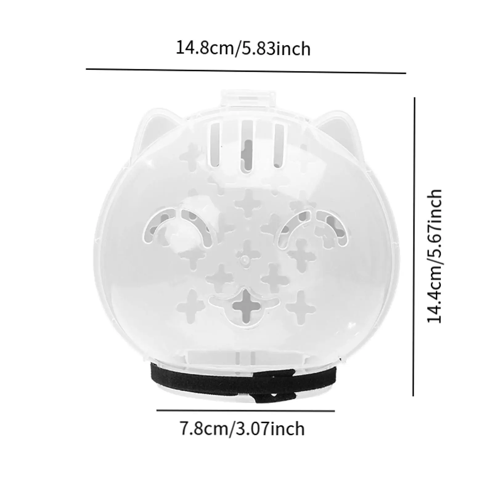 تنفس القط كمامة مكافحة لدغة مكافحة لعق الفضاء هود قناع غطاء القط الاستمالة اكسسوارات ل هريرة حمام الاستمالة لوازم #6