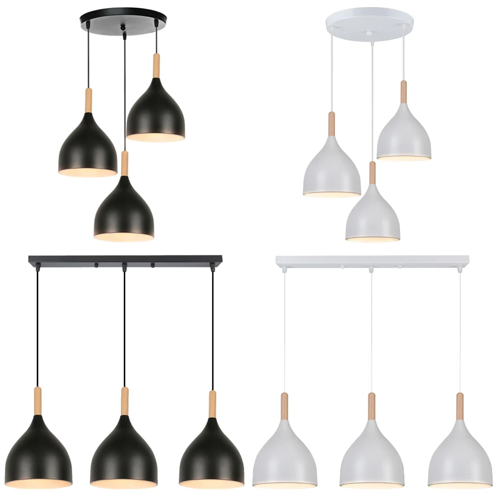 

1/3 Head Modern Pendant Lights Nordic Minimalist Pendant Lamps Restaurant Kitchen Island Bar Hanging Lamp Living Room Chandelier