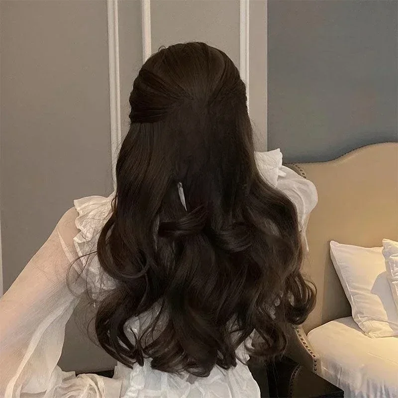 Lystrfac Fashion Fabric Hair Bow Spinka do włosów dla kobiet Dziewczyny Wstążka Spinki do włosów Czarny Biały Kokarda Top Klips Kobiece akcesoria do włosów — zdjęcie 2