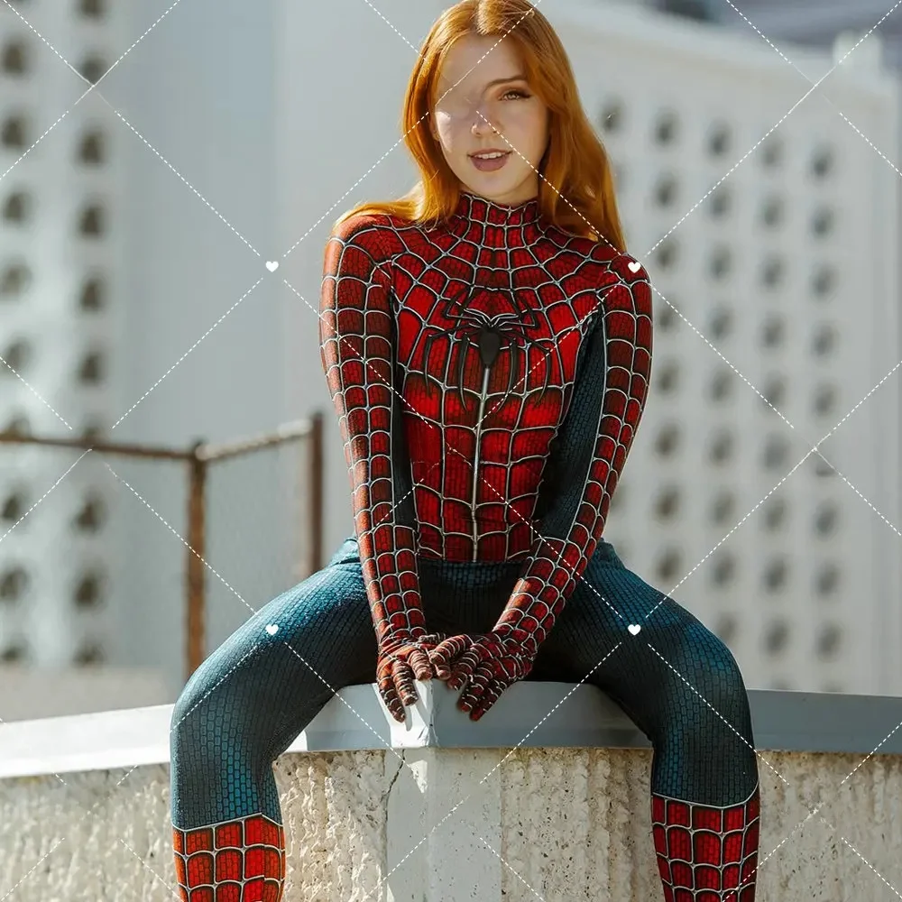 Spider Raimi Kostüm Zentai Anzug Spandex Halloween Kostüme Party Fancy Anime Kleidung Geek Girl Body Spider Girl Cosplay