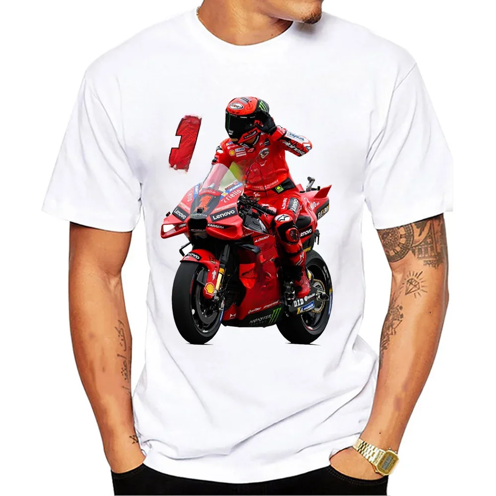 AliExpress 2023 New Francesco 63 Pecco Bagnaia 1  Cycling T-shirt Hip Hop Boys Rider Casual T-shirt Men's