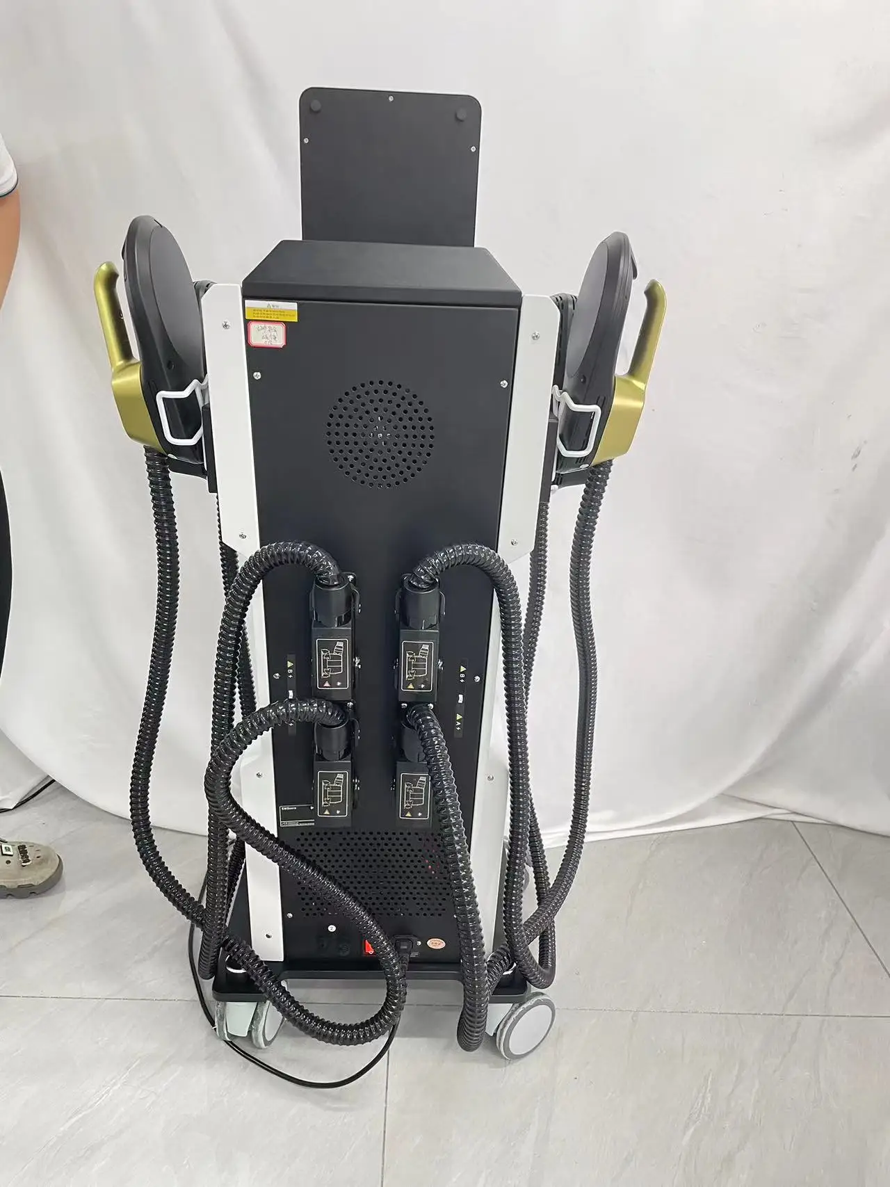 Professional RF MYOSLIM Body Sculpting Machine Electric  Fat Burning Slimming Muscle Stimulator 15 Tes 6500W 5 Handle Neo