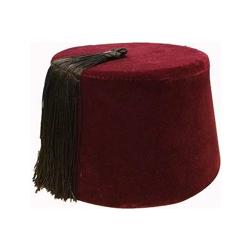 Ottomano Fez Claret rosso da Sultan, locale, ottomano imperiale Fez