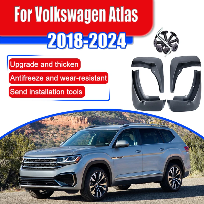 For Volkswagen VW Teramont Atlas 2018~2024 2019 2020 2021 Mudguard Mud Flaps Guard Splash Flap Mudguards Fender Car Accessories