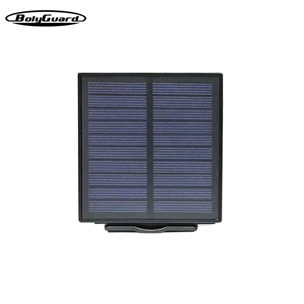

Солнечное зарядное устройство BolySolar BC-01 для камеры постоянного тока, например SG520/BG590/LY590, 5 В, IP65, водонепроницаемая солнечная панель, встроенный аккумуляторный блок
