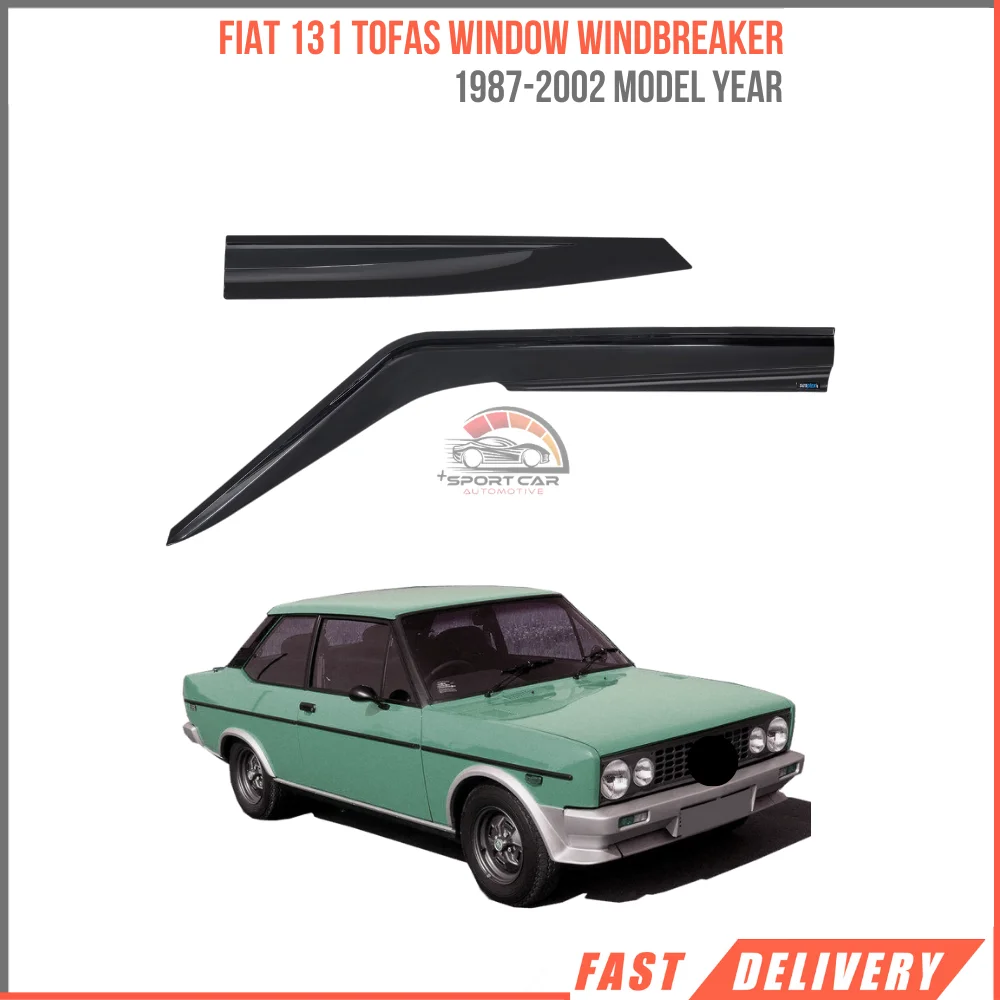 

FOR FIAT 131 TOFAS 1987-2002 glass spoiler 4 piece car rain protection Sport Style accessory high quality-Free Shipping