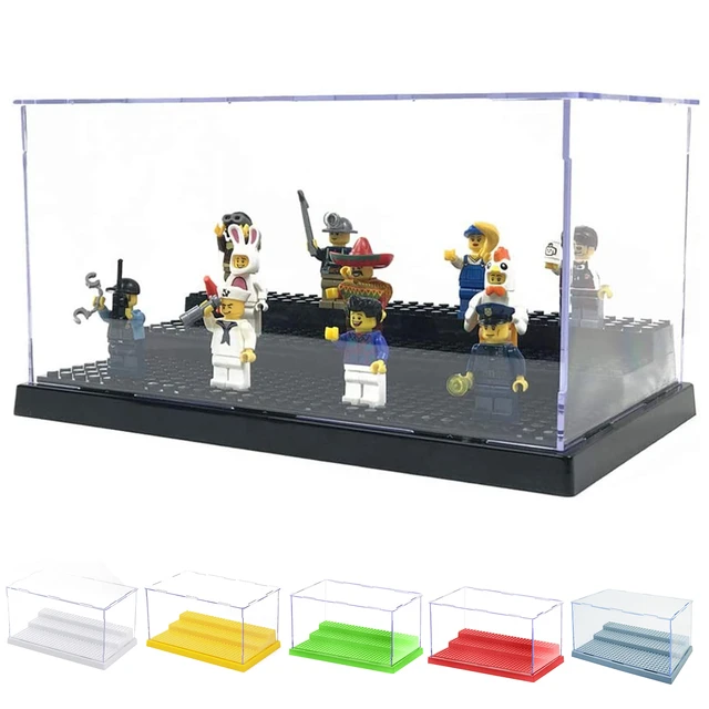 Acrylic Display Box for Lego Mini Figure Brick Block Display Case for Building Block Assembly Clear Toy Model Display Box