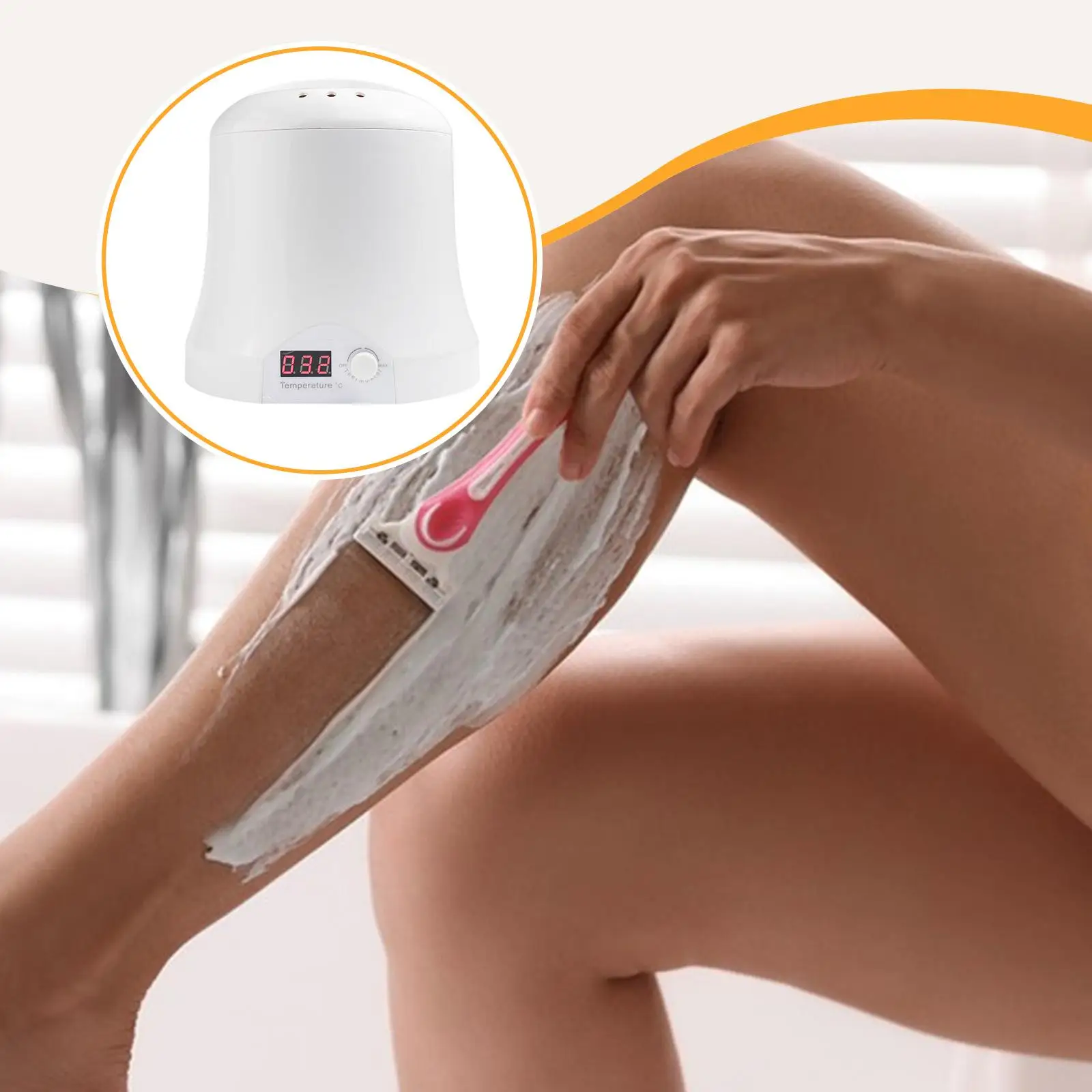 Electric Wax Heater 1000ml Fast Heating Compact Portable Professional Wax Melter Warmer for Salon Esthetician Beginner Home